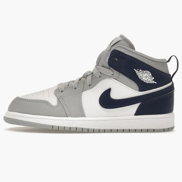 Jordan 1 Mid Wolf Grey Midnight Navy (ps)