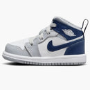 Jordan 1 Mid Wolf Grey Midnight Navy (td)