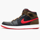Jordan 1 Phat Black Red Olive