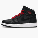 Jordan 1 Retro High Black Satin Gym Red Black (GS)