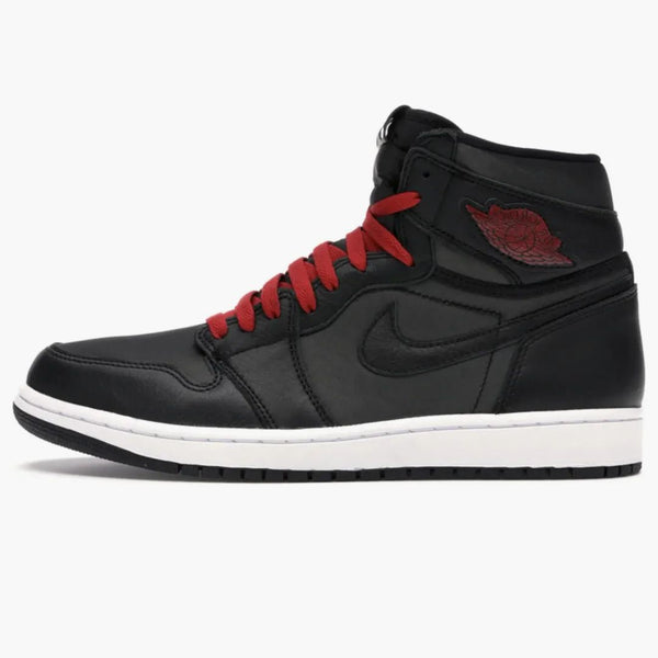 Jordan 1 retro High Gimnasio de satén negro rojo
