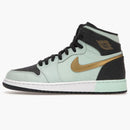 Jordan 1 Retro High Mint Foam Anthracite Metallic Gold (gs)