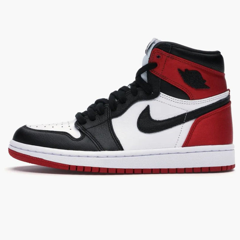 Jordan 1 Retro High Satin Black Toe (women's)