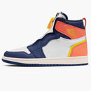 Jordan 1 Retro High Zip Blue Void Turf Orange (women's)