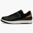 Jordan 2 Retro Low Black Metallic Gold (women's)