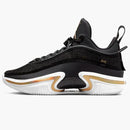 Jordan 36 Low Pf Black Gold (white Sole)