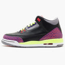 Jordan 3 Retro Black Atomic Red Volt (gs)