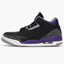Jordan 3 Retro Black Court Purple