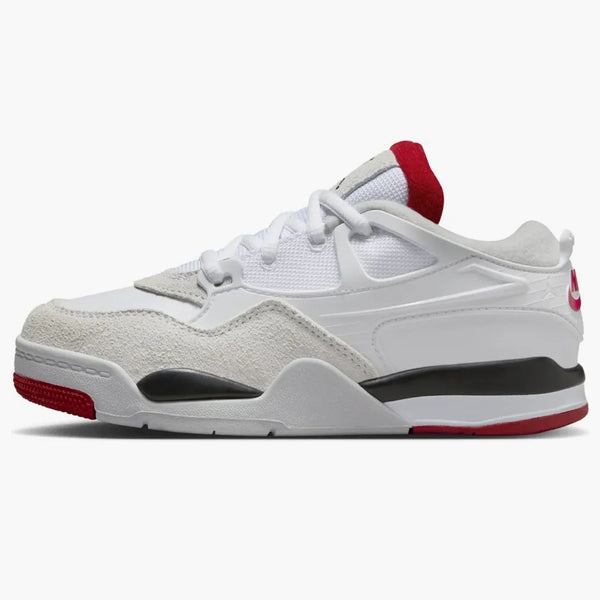 Jordan 4 Rm White Black Neutral Grey Varsity Red (ps)