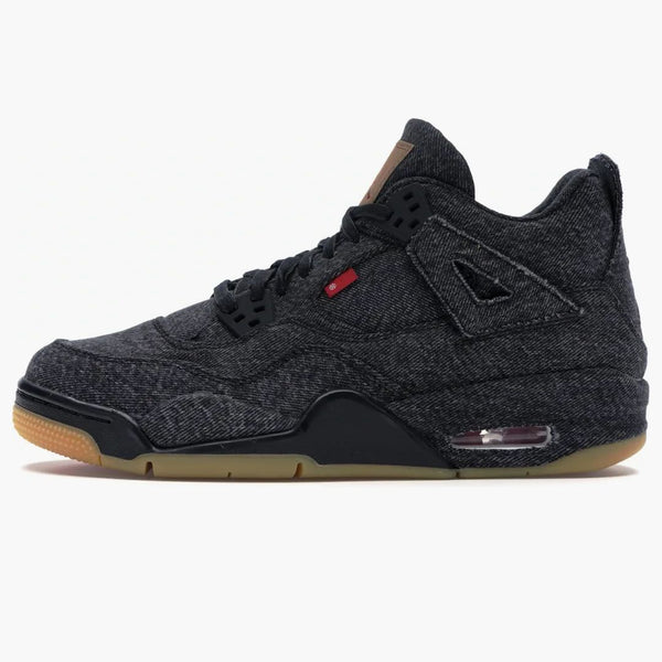 Jordan 4 Retro Levi's Black (gs) (blank Tag)