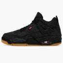 Jordan 4 Retro Levi's Black (gs) (levi's Tag)