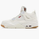 Jordan 4 Retro Levi's White (levi's Tag)