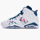 Jordan 6 Retro White Laser Fuchsia Green Abyss (gs)