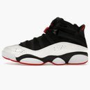 Jordan 6 Rings Black White Varsity Red