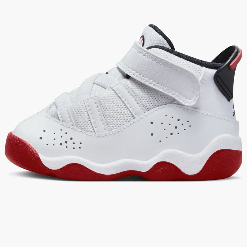 Jordan 6 Rings White Black University Red (td)