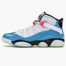 Jordan 6 Rings White Light Blue Fury Cyber