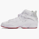 Jordan 6 Rings White Red Sole