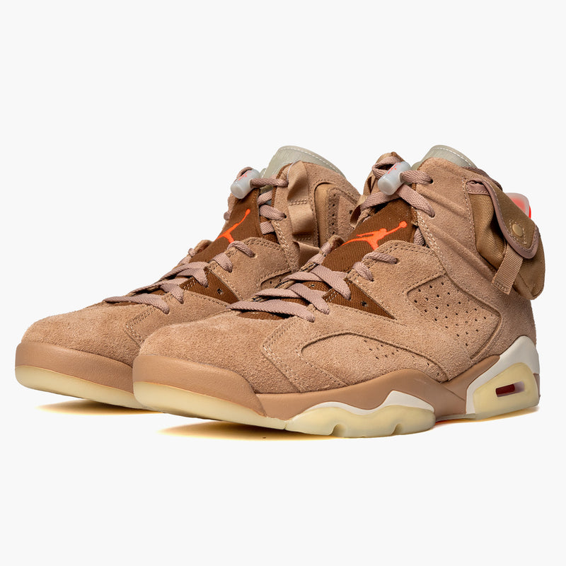 Air Jordan 6 Travis Scott British Khaki Seitenansicht