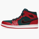 Jordan 1 Mid Gym Red Black Dark Sea