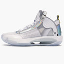 Jordan Xxxiv White Metallic Silver
