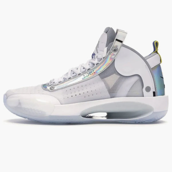 Jordan Xxxiv White Metallic Silver