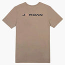 Air Jordan T-shirt stampato con logo crossover x kaki