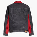 Air Jordan X Giacca di camionista reversibile Levis Nero/Rosso