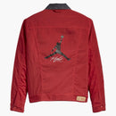 Air Jordan X Giacca di camionista reversibile Levis Nero/Rosso