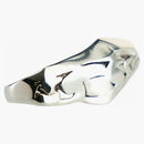Alexander Mcqueen Crushed Double Ring Silver