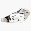 Alexander Mcqueen Crushed Double Ring Silver