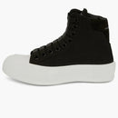 Alexander Mcqueen Deck Plimsoll High Top Sneaker Black White (women's)