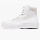 Alexander Mcqueen Deck Plimsoll High Top Sneaker Optical White (women's)