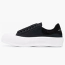 Alexander Mcqueen Deck Skate Plimsoll Lace-up Black White