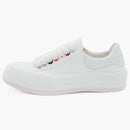 Alexander Mcqueen Deck Skate Plimsoll Lace-up White Multi (women's)