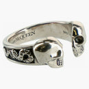 Alexander Mcqueen Decorative Skull Ring Silver