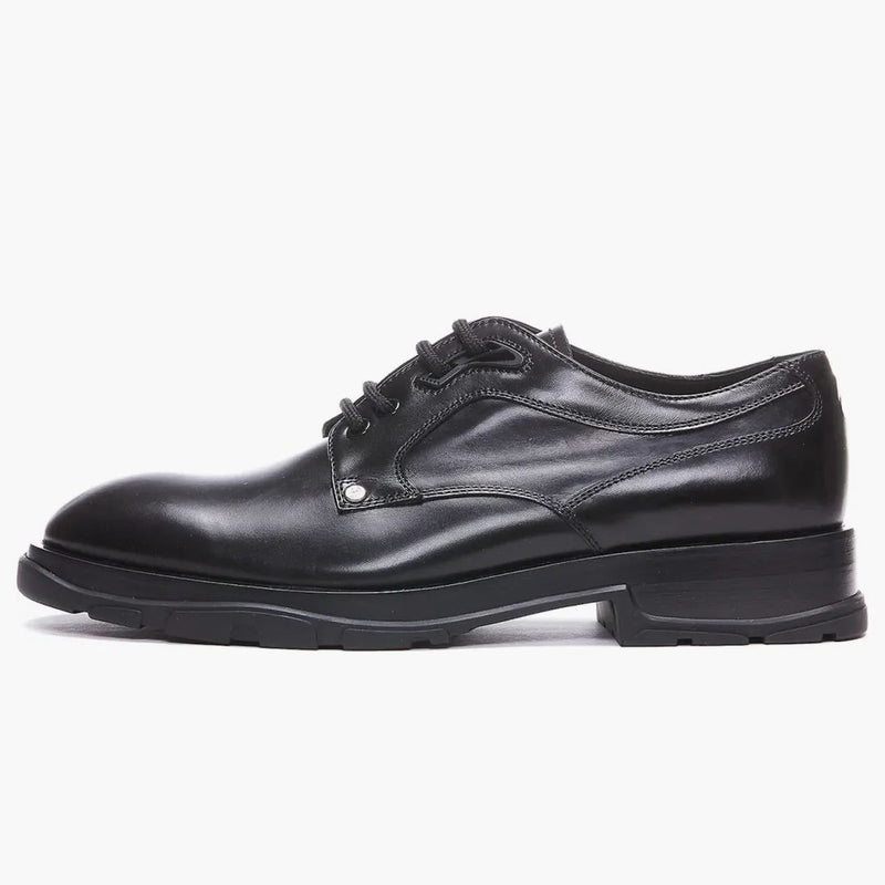 Alexander Mcqueen Derby Leather Loafers Black