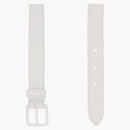 Alexander Mcqueen Double Belt With Chain Optic White