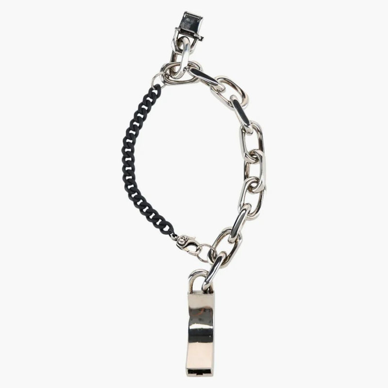 Alexander Mcqueen Graffiti Bracelet Silver/black