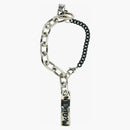 Alexander Mcqueen Graffiti Bracelet Silver/black