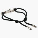 Alexander Mcqueen Graffiti Cotton Bracelet Black