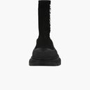 Alexander Mcqueen Graffiti Knit Tread Slick Boot Black