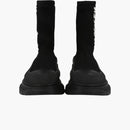 Alexander Mcqueen Graffiti Knit Tread Slick Boot Black
