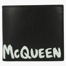 Alexander Mcqueen Graffiti Logo Bi-fold Wallet Black/white