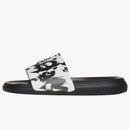 Alexander Mcqueen Graffiti Pool Slide Black White