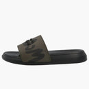 Alexander Mcqueen Graffiti Pool Slides Green Black