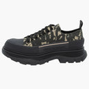 Alexander Mcqueen Graffiti Tread Slick Low Lace Up Beige Black