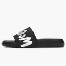 Alexander Mcqueen Grafitti Logo Slide Black White