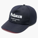 Alexander Mcqueen Grafitti Print Cap Navy