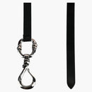Alexander Mcqueen Hook-embellished Leather Belt Black