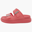 Alexander Mcqueen Hybrid Buckled Rubber Sandals Coral (women's)
